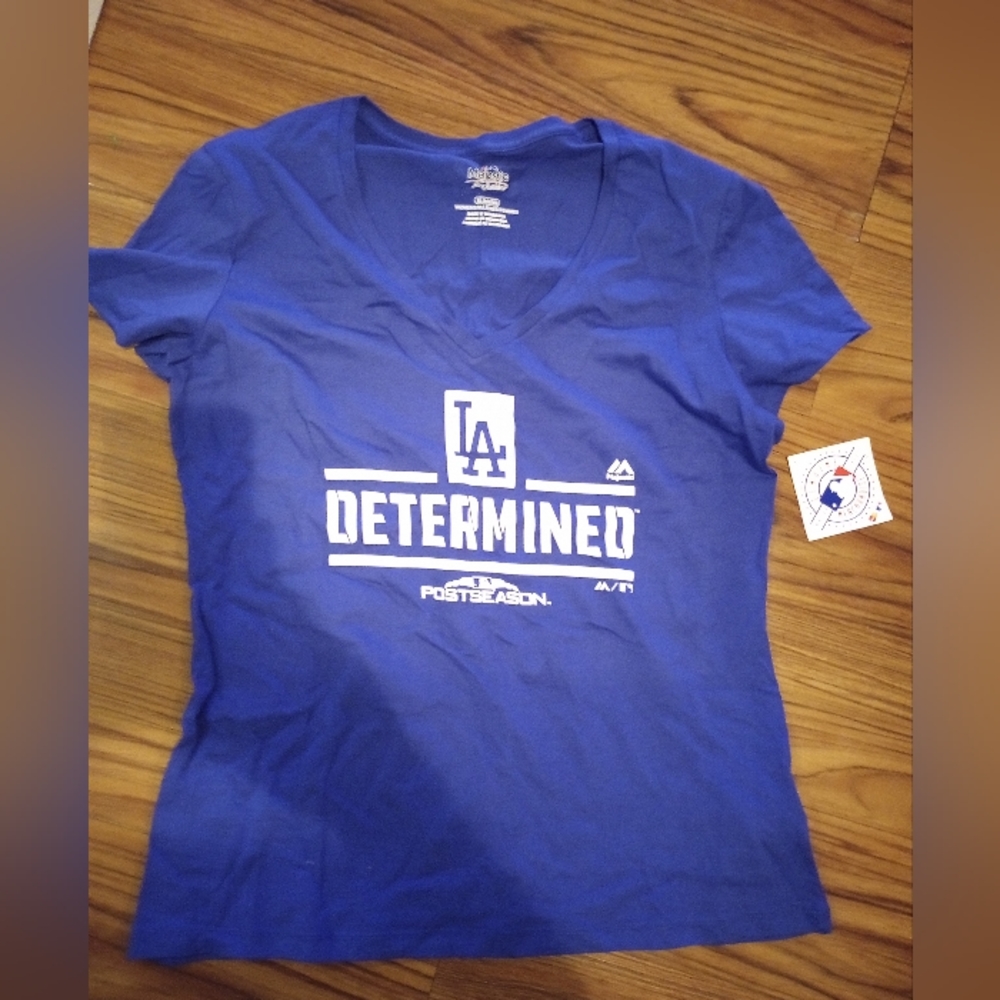 Woman's LA Dodgers Post Season Determined LA T Shirts